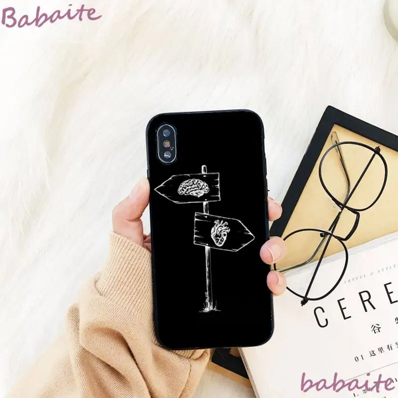 

Babaite Couple Love Finger Soft Silicone Black Phone Case for iPhone 8 7 6 6S Plus X XS MAX 5 5S SE XR 11 11pro promax