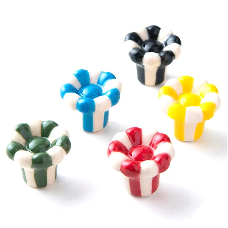 

1Pc Ceramic Cabinet Knobs Wardrobe Handle Cupboard Cabinet Handle Door Pulls Cartoon Furniture Drawer Knob Cabinet Handles