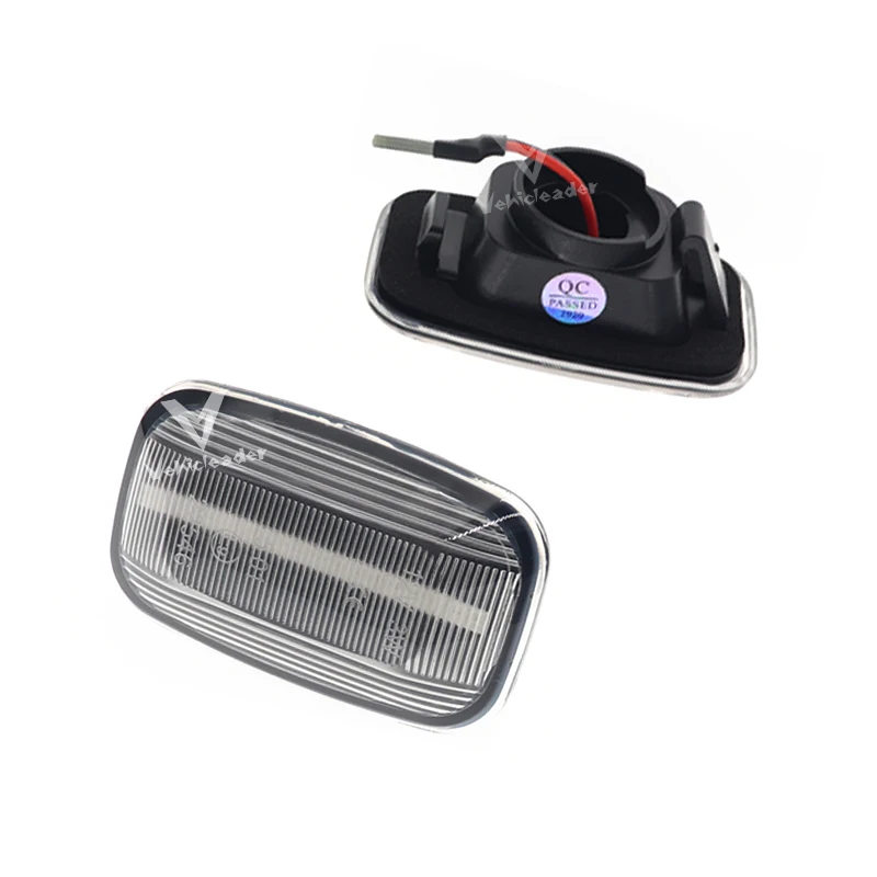 2x12V динамический Светодиодный Боковой габаритный фонарь крыло светильник s течет