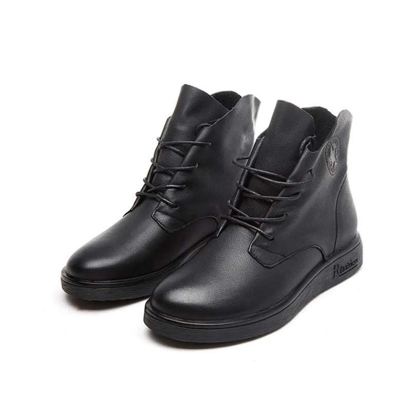 

Martin boot women 2019 autumn winter new British style retro wild short boots women comfortable soft bottom non-slip snow boot