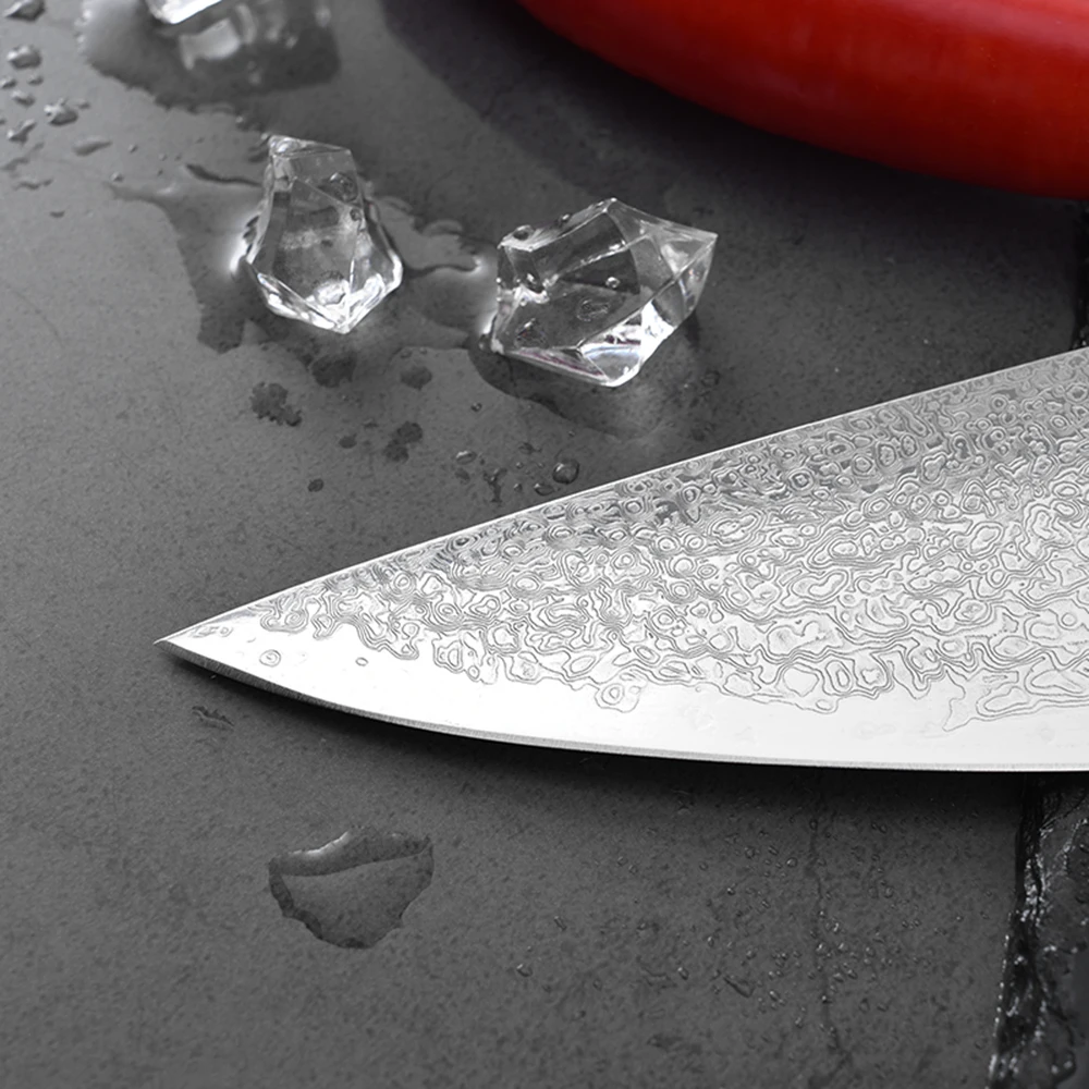 8inch Chef Kitchen Knife Forged Danascus Steel Meat Cutter Vegetable Fish Filleting Gyuto Knives Ultra Sharp with Wood Handle 36 | Дом и сад
