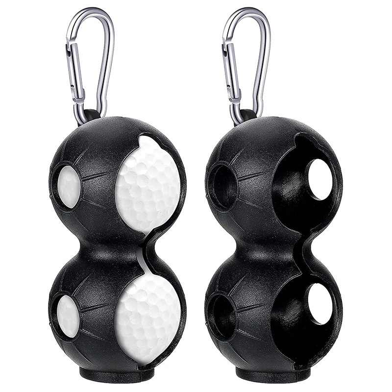 

ELOS-2Pcs Portable Golf Ball Holder Golf Ball Silicone Clip Golf Ball Storage Waist Holder Golf Training Sports Accessories