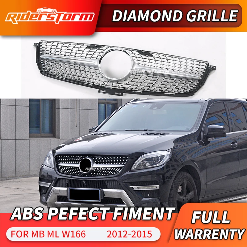 Алмазная решетка для ML Class W166 передняя class 2012 14 ML300 ML320 ML350 ml400 ML450 решетка|Гоночные