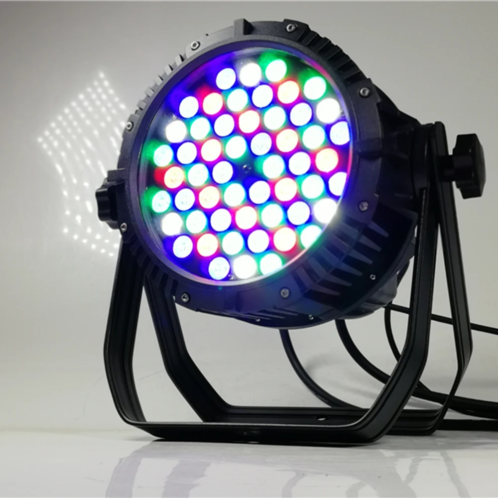 

8pcs/lot 54x3w waterproof led par lights rgbw 3w led DMX512 outdoor waterproof light IP65 stage dj light