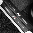 4 шт. для Hyundai I30 PD Sonata DN8 LF Tucson TL NX4 2021 2020 2019 N Line Nline Автомобильная Накладка на порог наклейки из углеродного волокна