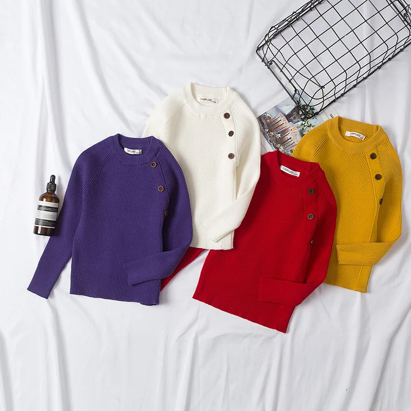 Осень 2020 детские свитера детский вязаный свитер для младенцев Детские с длинными