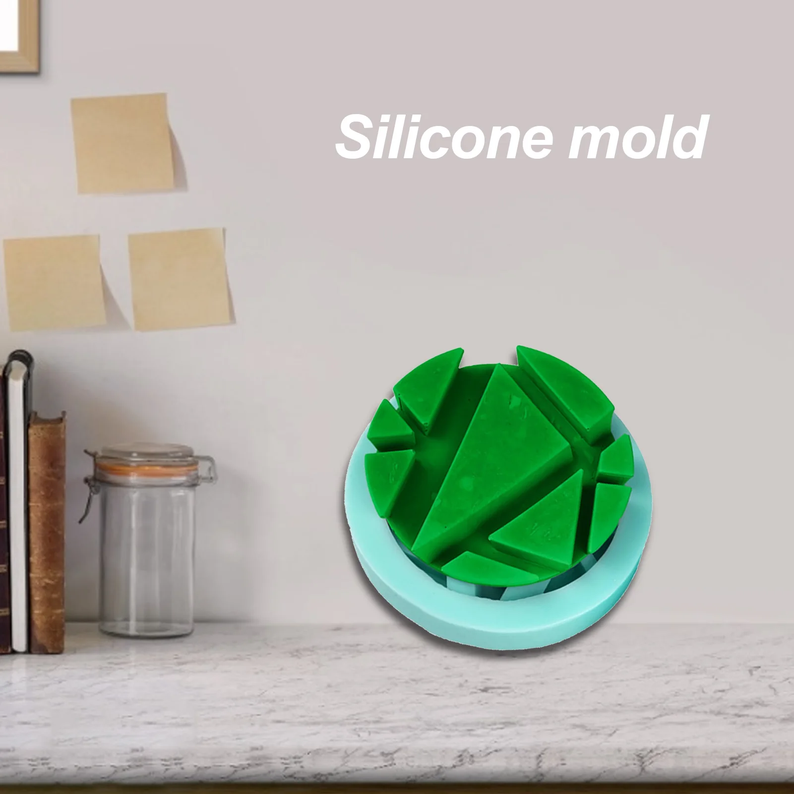 

DIY Coaster Geometric Pattern Mold Modern Fondant Silicone Mold Moulds Mould