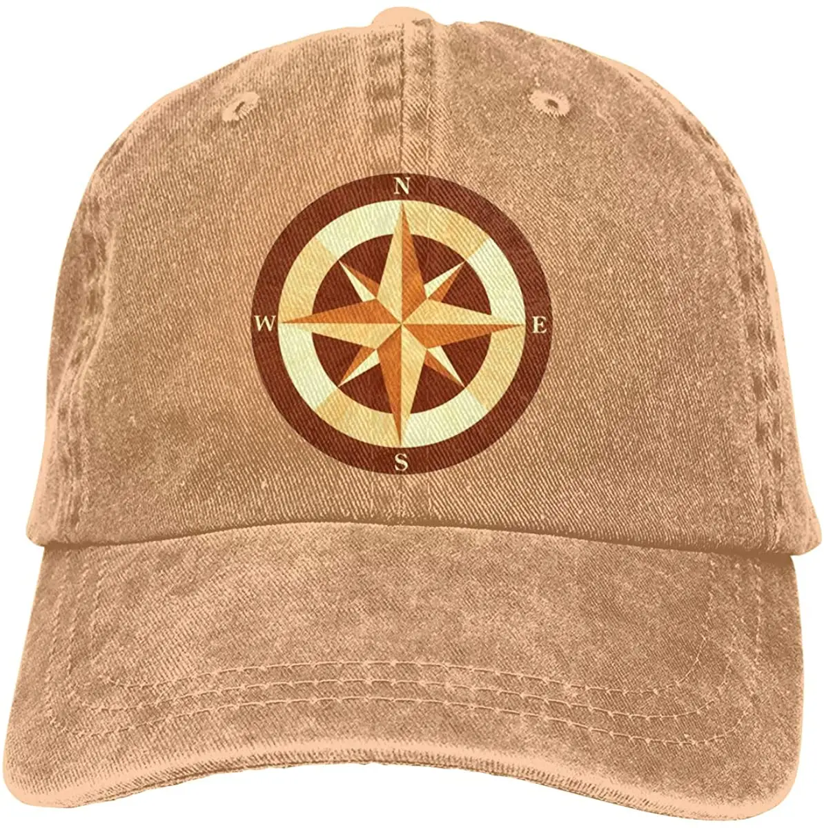 

Baseball Caps Men Women Nautical Compass Rose Wood Floor Denim Casquette Hats