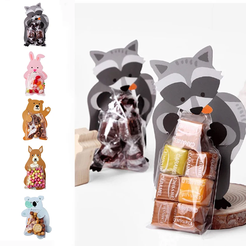 10 шт./лот сумки для конфет пасхальные милые пакеты печенья подарочные