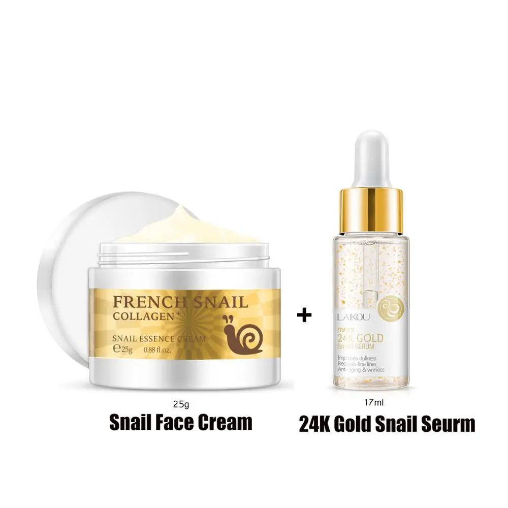 Увлажняющая сыворотка с гиалуроновой кислотой и 24 к золотом экстрактом улитки