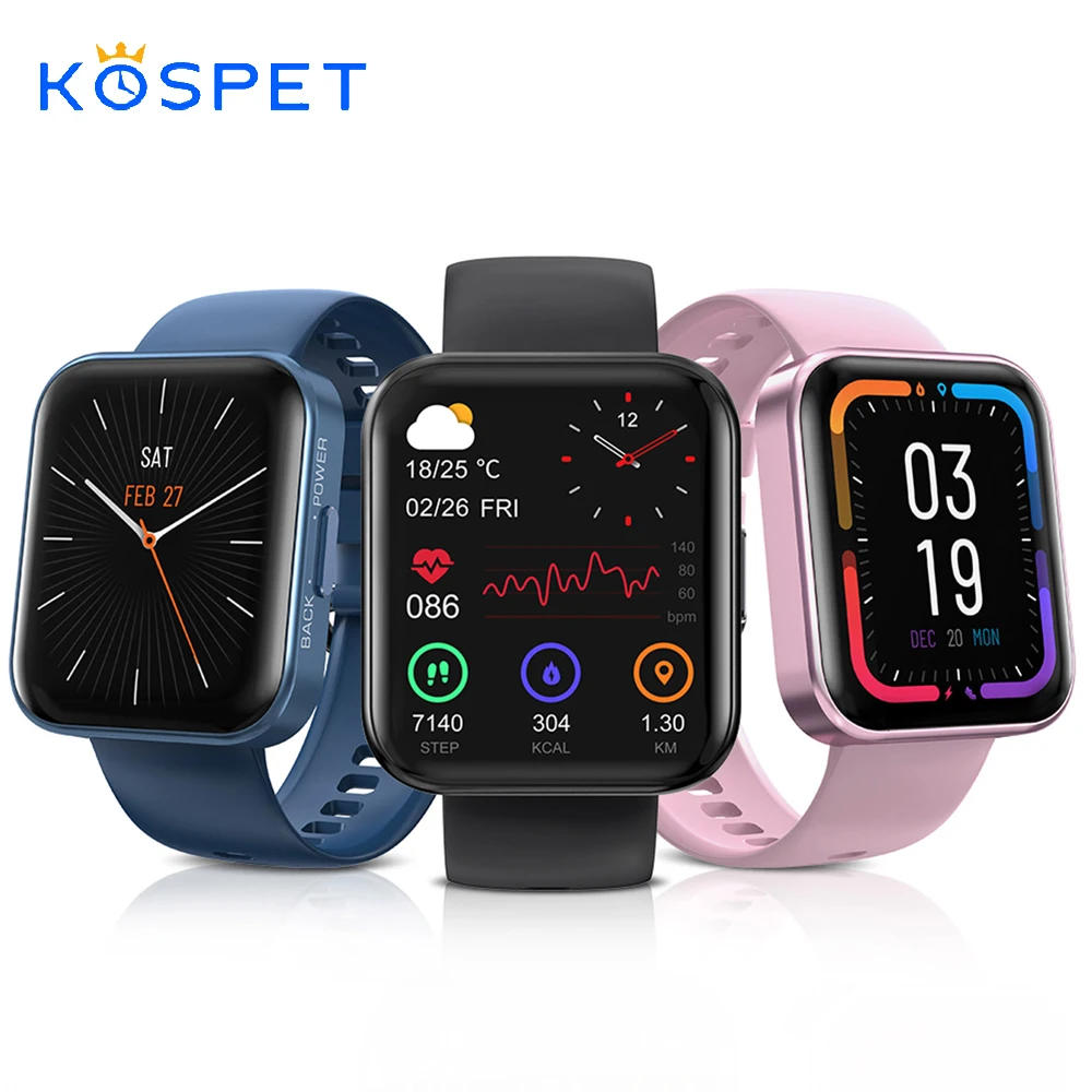

2021 Смарт-часы KOSPET MAGIC 3 мужские 1,71 дюйма IP68 водонепроницаемый ремешок спортивный фитнес-браслет трекер Смарт-часы для iOS Android