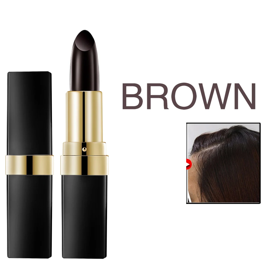 Одноразовая краска для волос с мгновенным покрытием седых корней кремовая