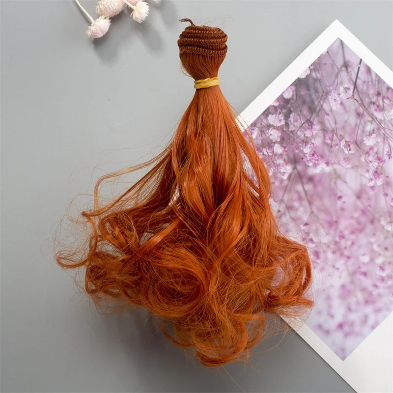 15*100 см волосы для кукол BJD SD кудрявые наращивания всех трессы DIY парики из