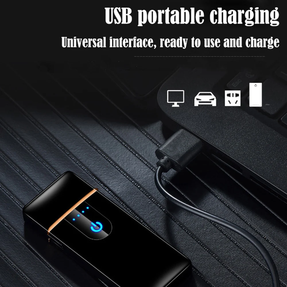 Зажигалка для сигарет сенсорный экран зажигалка компактный смарт датчик usb