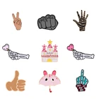 Женские футболки с принтом в виде значка эмали штырь зонтик дом с принтом сердце, Любовь жест Палм-брошь с изображением молотка Нагрудный значок, джинсовые куртки, подарок, ювелирное изделие