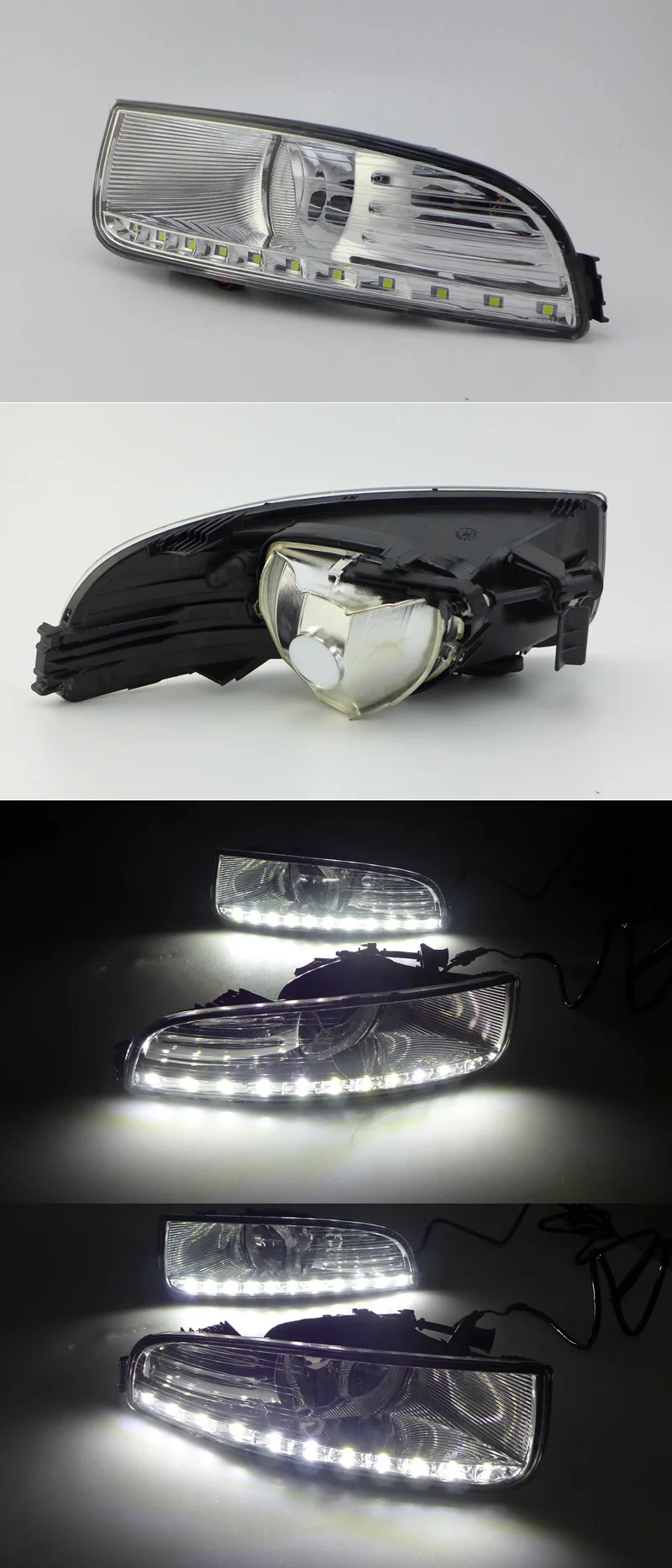 JAZZ TIGER 2 шт. супер яркость автомобиля DRL лампа 12 В Водонепроницаемый ABS светодиодный светильник дневного света для Skoda Superb 2010 2011 2012 2013