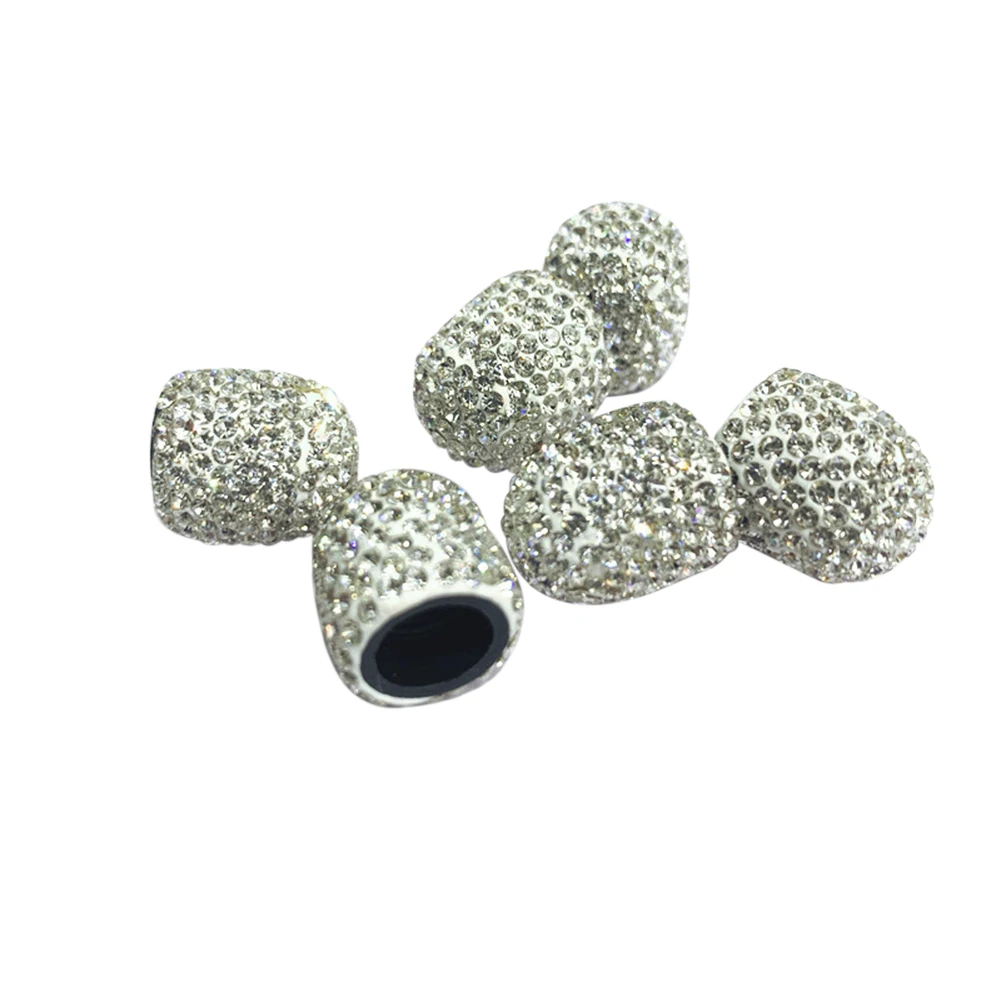 

4 PCs Crystal Car Wheel Tire Valve Caps Dust-proof Tyre Rim Stem Covers Waterproof Bling Car Charms Decor Auto Accessories
