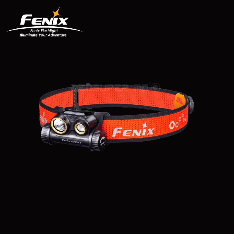 1500 Lumens Fenix HM65R-T Dual Lights Rechargeable Trail Running Headlamp with 3400mAh Li-ion Battery