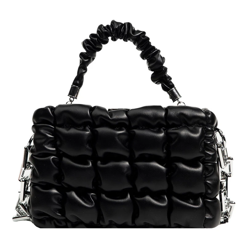 

Fashion Dinner Handbag Thick Chain Crossbody Bags for Women Luxury Quality New Solid Ladies Hand Shoulder Messenger Bag Small