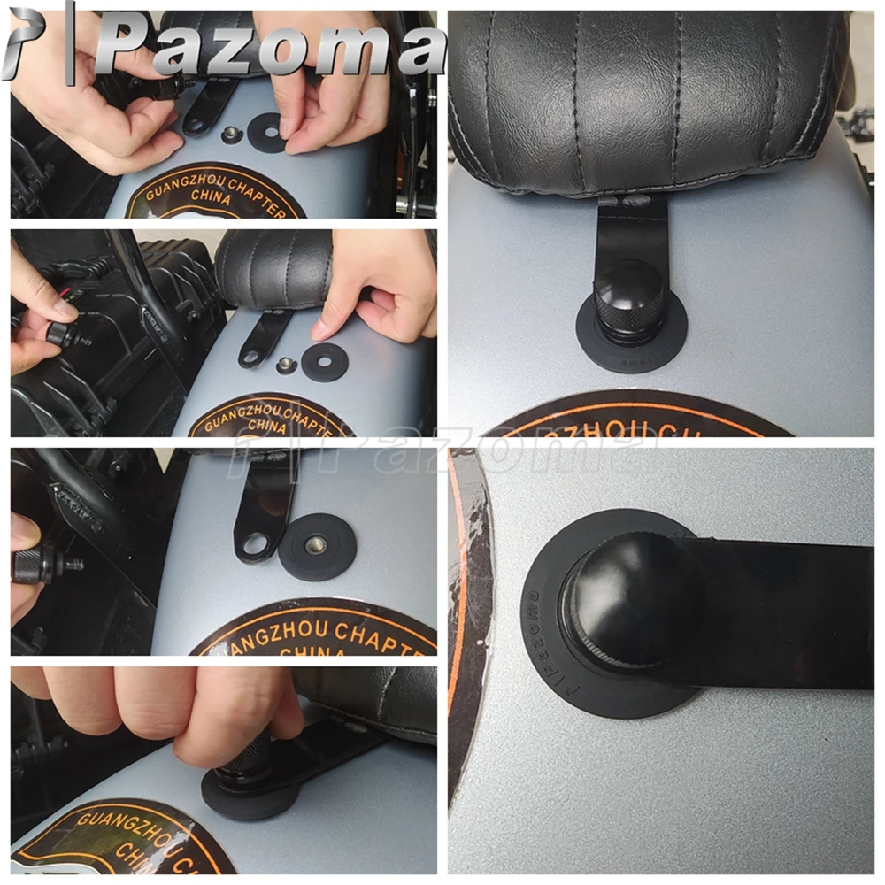 Universal Motorcycle Accessories Fender Mount Rear Seat Rubber Gasket for Harley Sportster XL 883 1200 Touring CVO Softail Dyna |