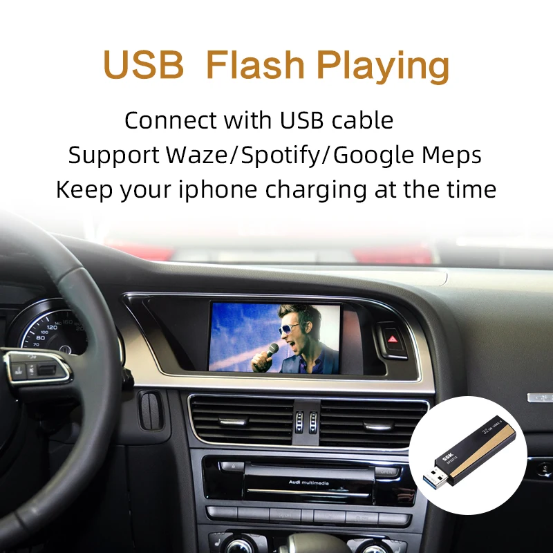 Sinairyu Wifi беспроводной Apple CarPlay автомобиль играть Android авто зеркало A4 A5 Q5 не MMI OEM