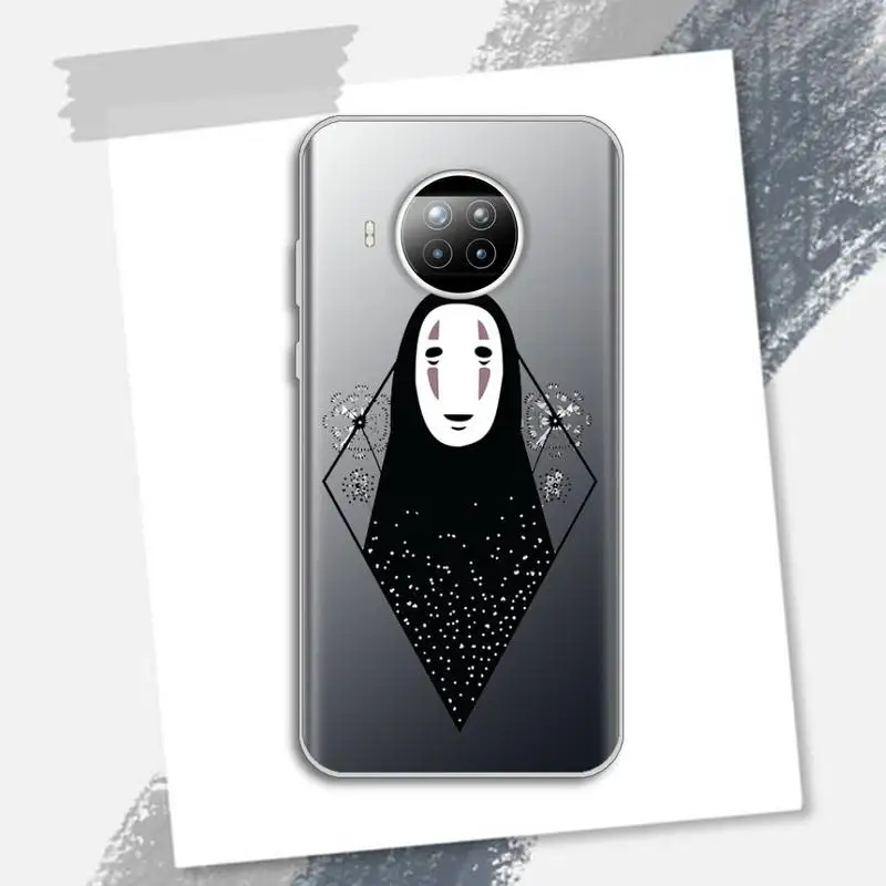

Studio Ghibli No Face man Phone Case Transparent for xiaomi redmi note 8 9 9s 11 10t lite pro