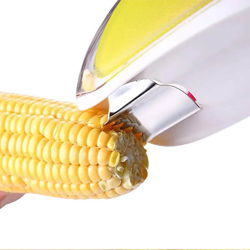 

Quick Kitchen Cut Peel Corn Salad Tool Creative Stripping Peel Husk Separator Cob Planer Thresher Kitchen Accessory Gadgets