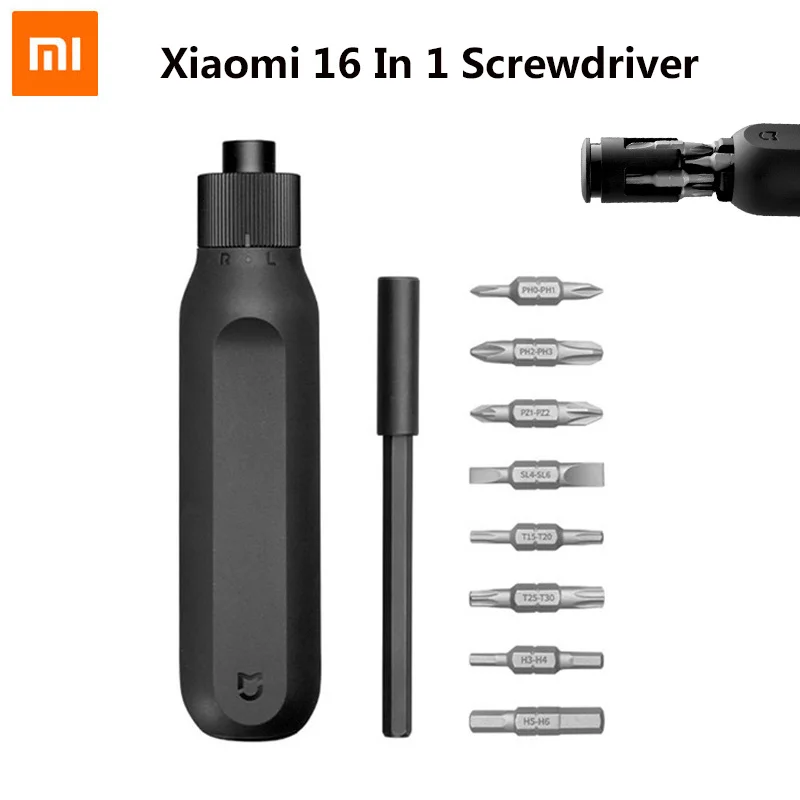 

NEW2022 Xiaomi Mijia Ratchet Screwdriver 16 in 1 Screwdriver Kit Precision Magnetic Bits DIY Screw Driver S2 Bits Repair Tool