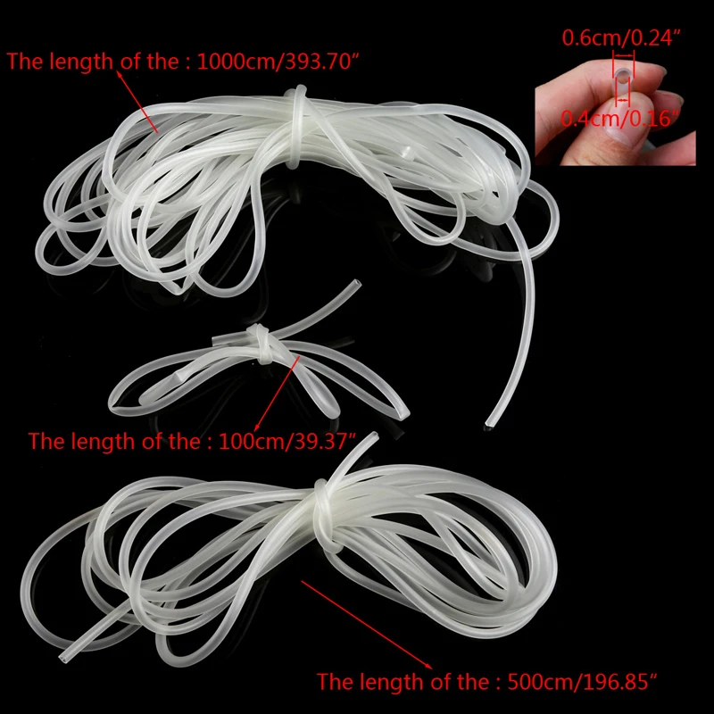

1/5/10m Clear Aquarium PVC Tube Air Pump Oxygen Tubing For Fish Tank 4/6mm R9UC