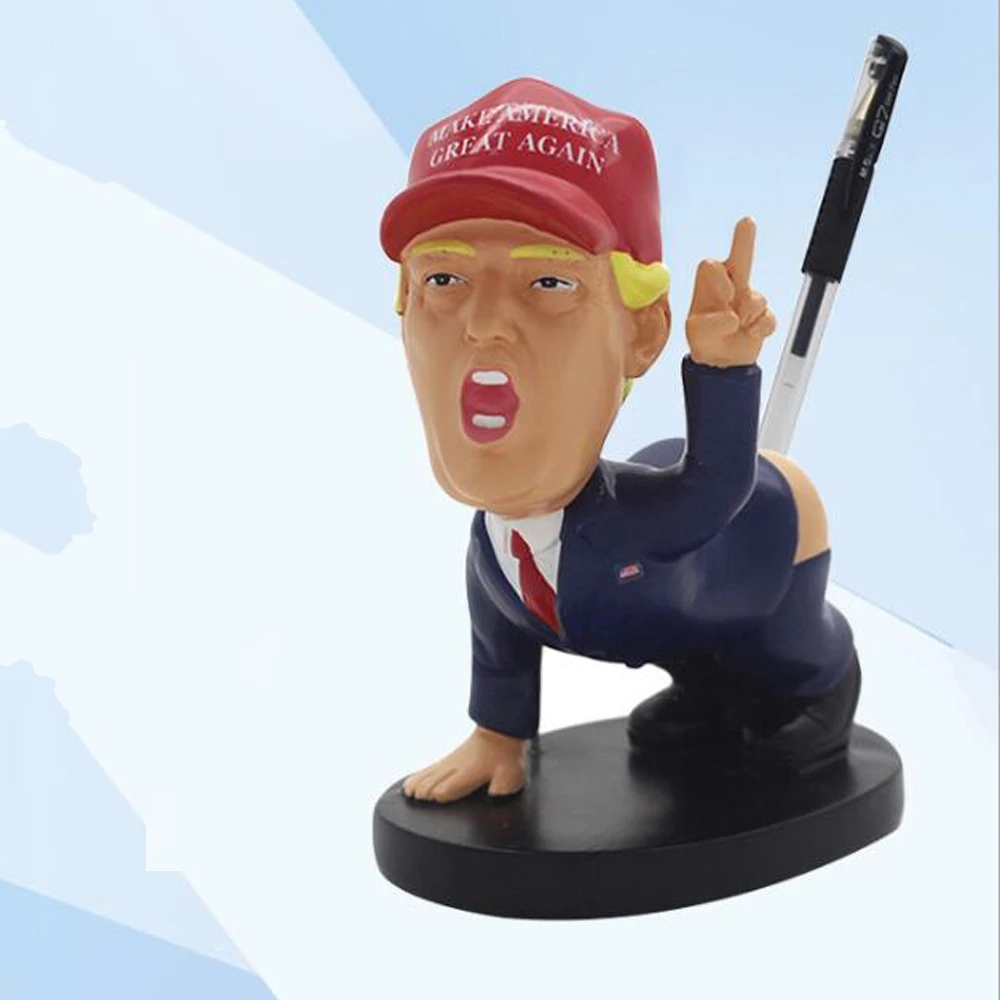 

Christmas Gift President Dump A Trump Statue Pen Holder Funny The Greatest Donald Trump Gag Fancy Desk Decor Xmas Birthday Gifts