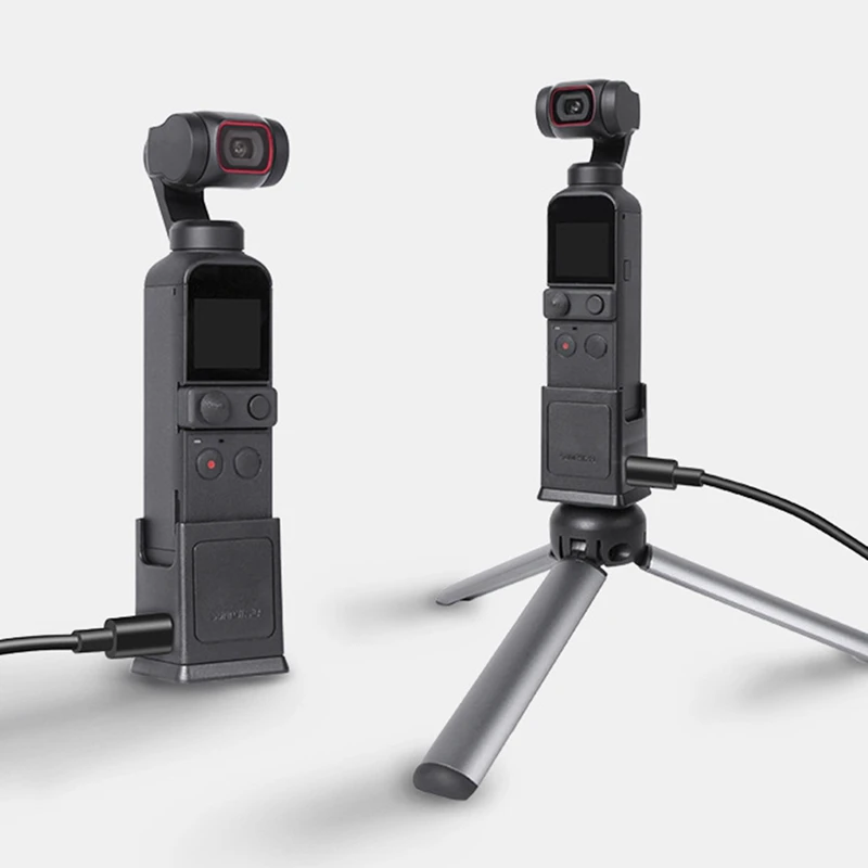 SUNNYLIFE For POCKET 2/Osmo Pocket Tripod Charging Base Fixed Holder Stand 1/4Inch Screw With USB Type C Port | Электроника