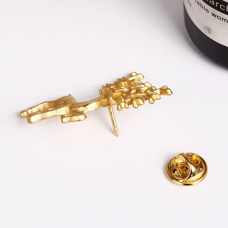 Европейская и американская мода индивидуальная булавка для воротника матовая