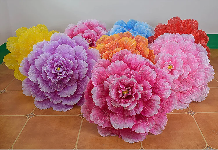 Бесплатная доставка креативные китайские цветы пиона ручной работы бамбуковые