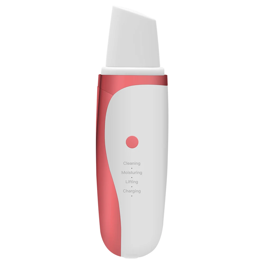 Ультразвуковой скребок для лица очиститель пор кожи угрей акне шпатель EMS