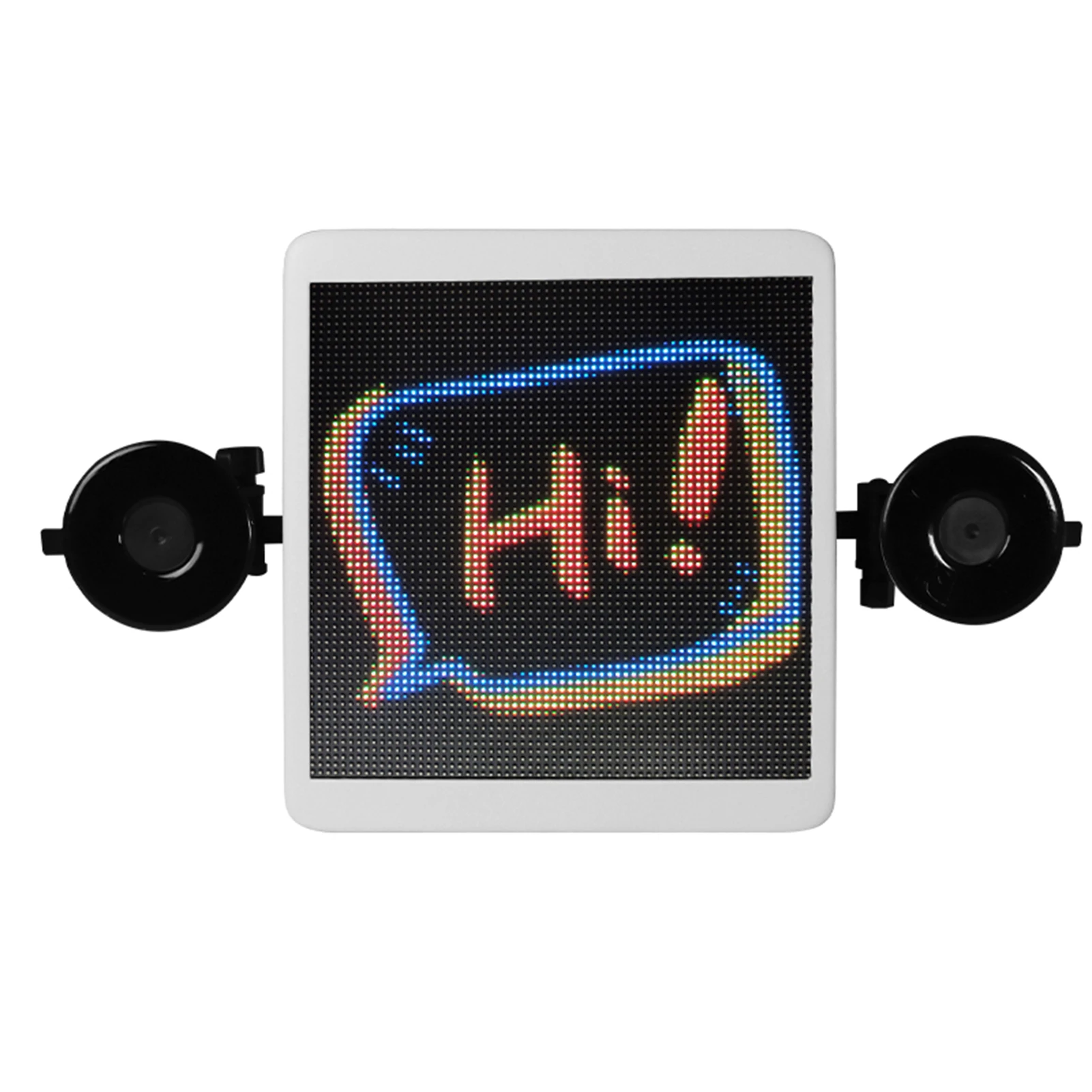 

Car DIY LED Display HD Bluetooth Voice ADs Display 8.4X7.6" Programmable Scrolling Message Board Edit picture GIF text Display