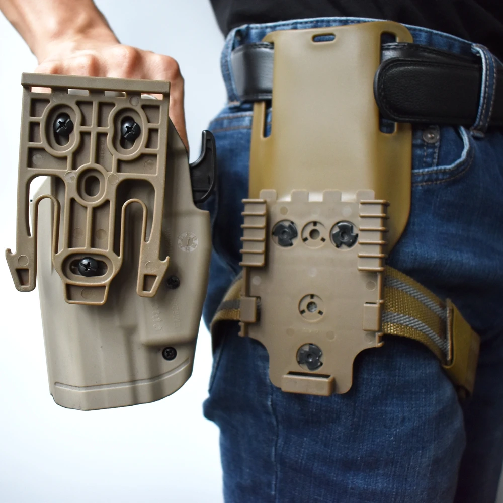 Тактическая подвесная кобура QLS 19 22 Средний-низкий пояс с петлей универсальное