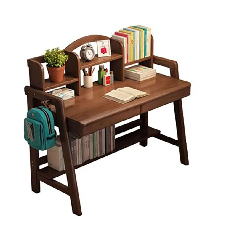 Solid Wood Computer Desk Children's Furniture Lifting Table Simple Home Student Study Bedroom Adjustable |