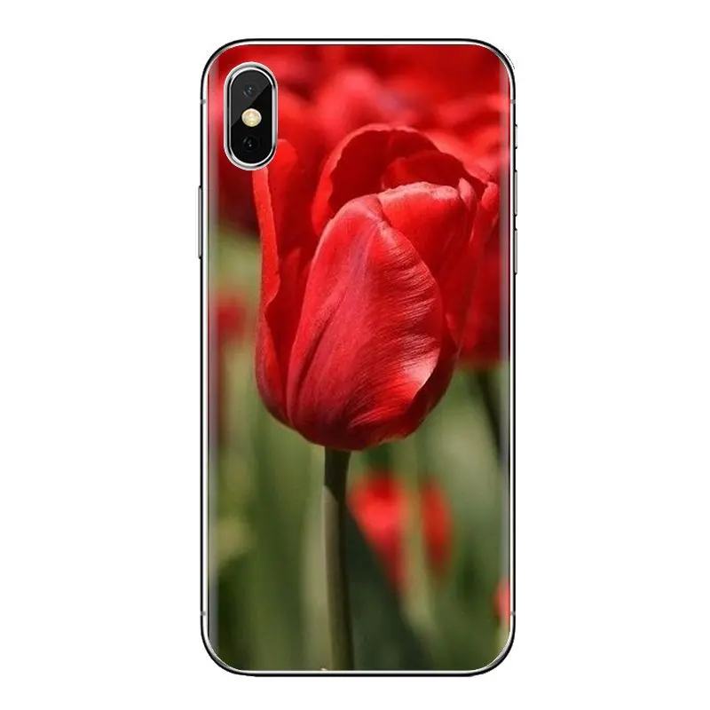 Синий с яркими весенними тюльпаны прозрачный мешок TPU чехол для Huawei Honor 5A lyo-l21 Y6 II
