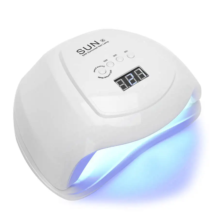 Лампы для ногтей 54 Вт Светодиодный УФ гель сушилка лампа умная машина