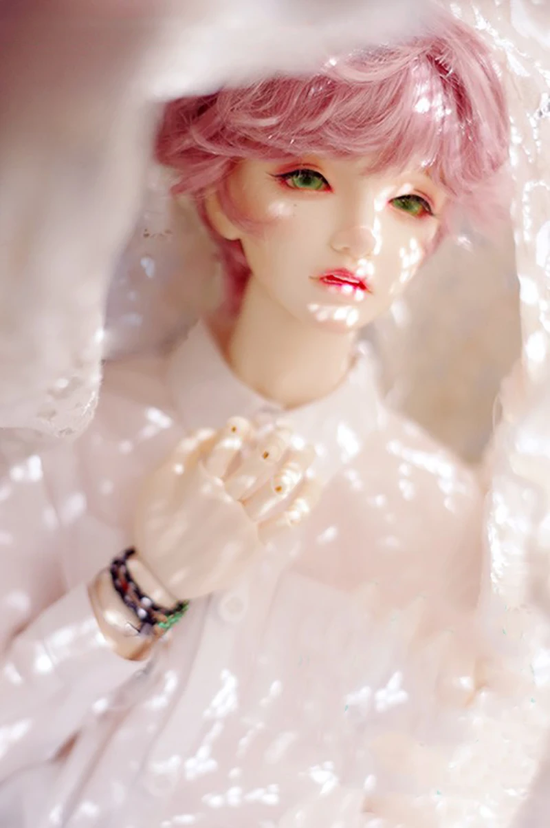 Bybrana BJD кукла имитация парик мохера короткие вьющиеся волосы 1/3 1/4 темно-коричневый Корица