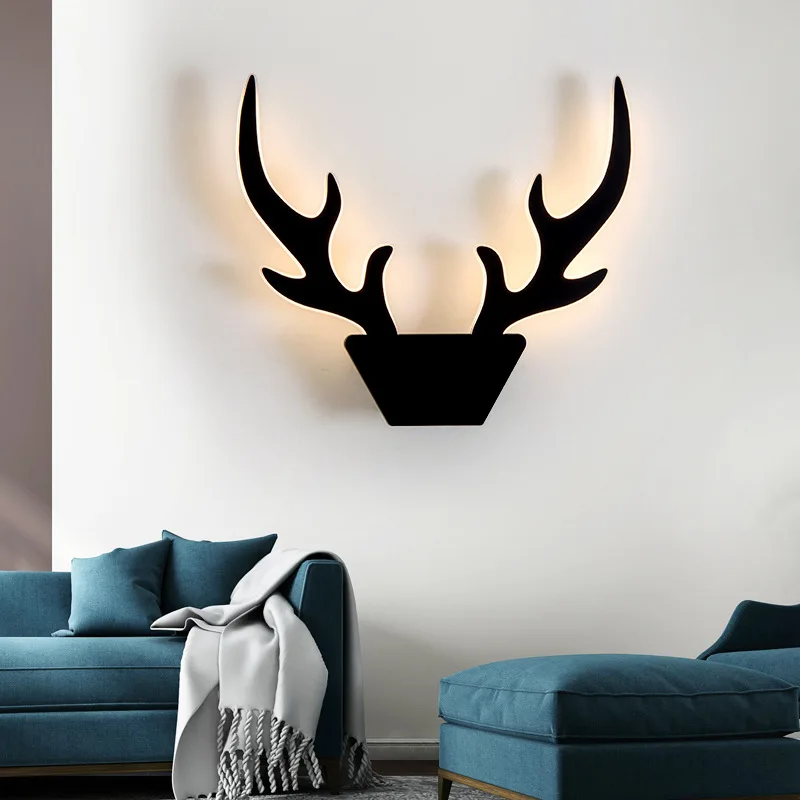 Современный минималистичный настенный светильник с рогами прикроватная лампа