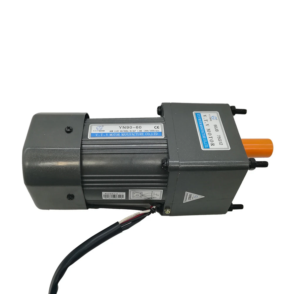 

High accuracy gear motor Y90-60/90JB40G12 40 ratio 60w asynchronous three phase motor 220v