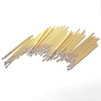 100pcspack spring test pin pl75 h2 nine jaw plum head outer diameter 1 02mm length 33 35mm for circuit board inspection