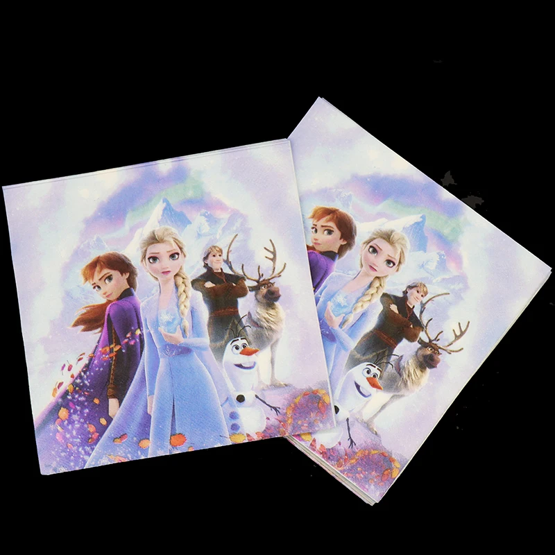 60 шт./лот Замороженные 2 одноразовые вечерние столовые приборы тарелки чашки