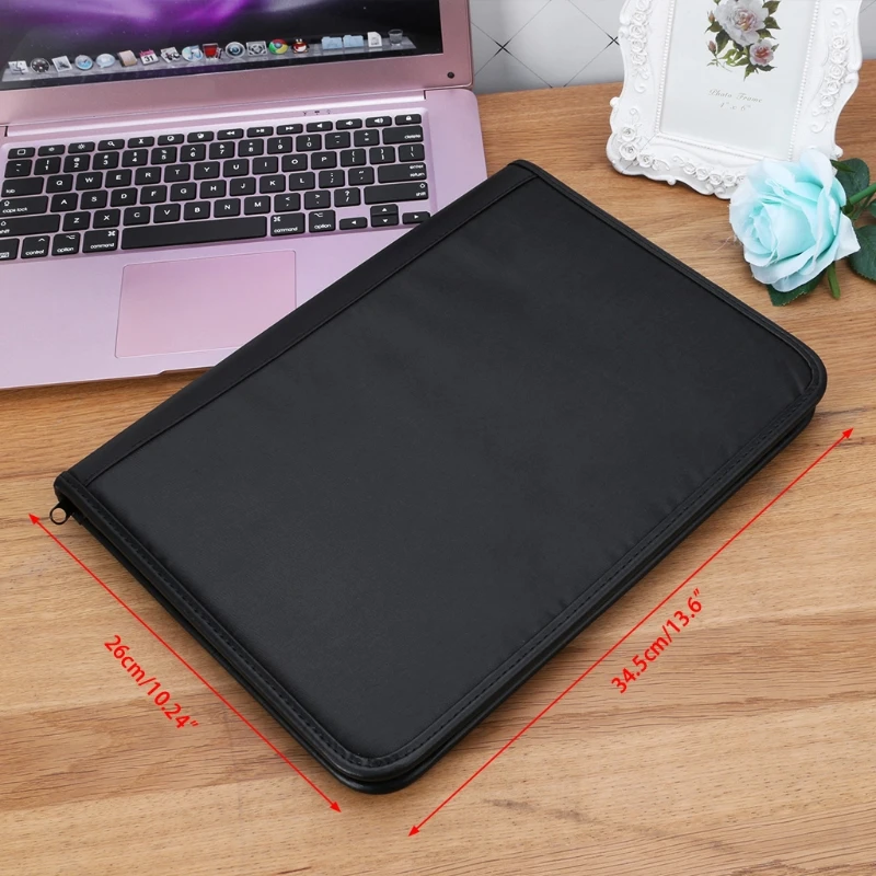 

A4 Folder Conference File Document Organizer Manager Layout Clip Business Bag P9YA