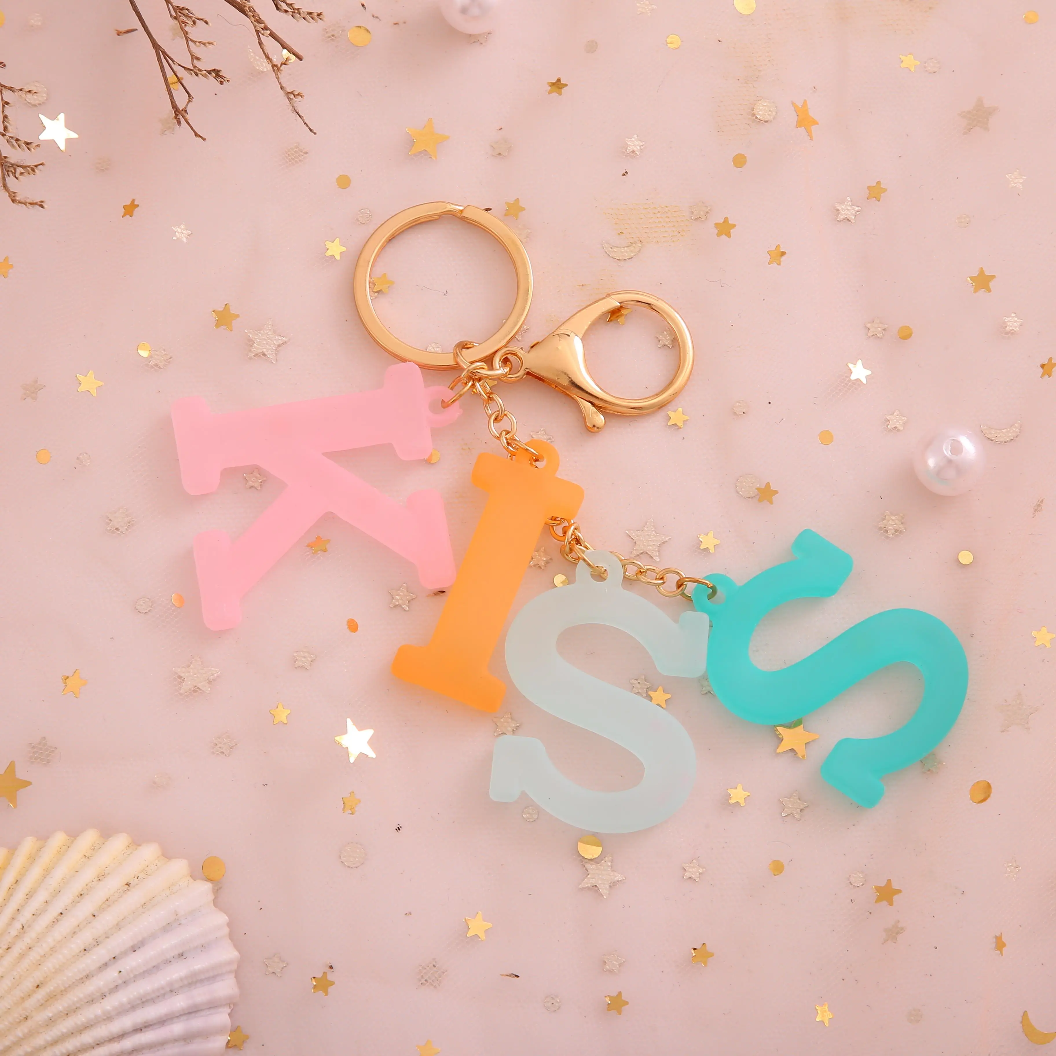 E-Ling брелок с надписью на английском языке Сумочка брелоком подвески для женщин и