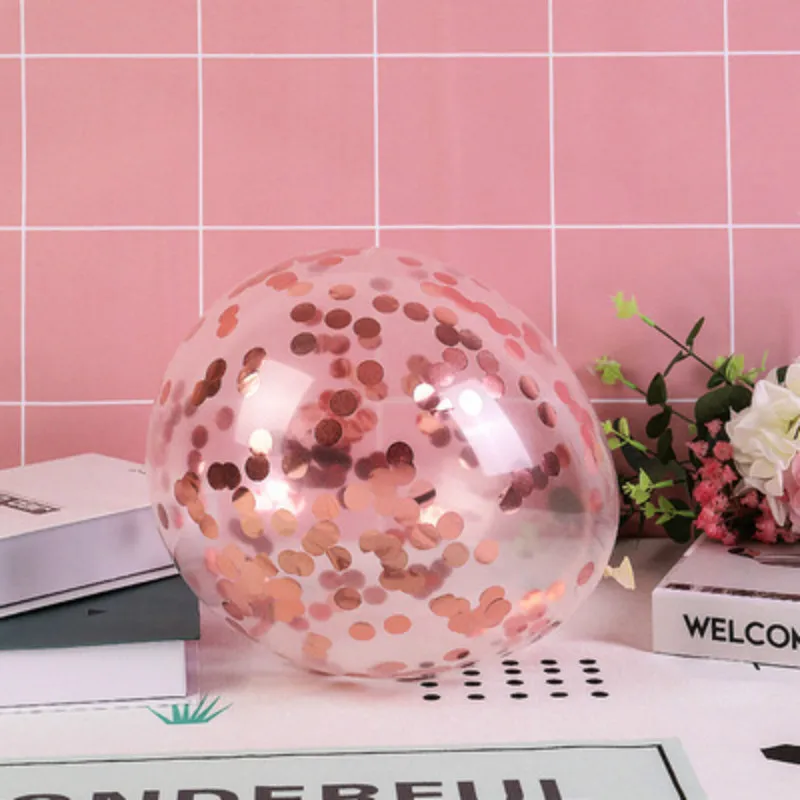 10 шт прозрачные воздушные шары Золотая Звезда конфетти из фольги для детского