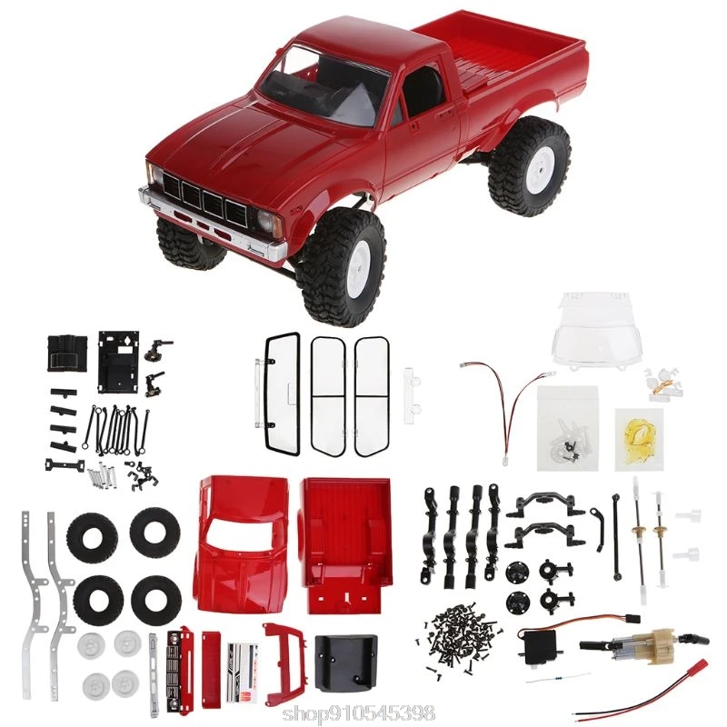 

WPL C24 2.4G DIY RC Car KIT 4WD Remote Control Crawler Off-road Buggy Moving Machine Kids Toys D10 20 Dropshipping