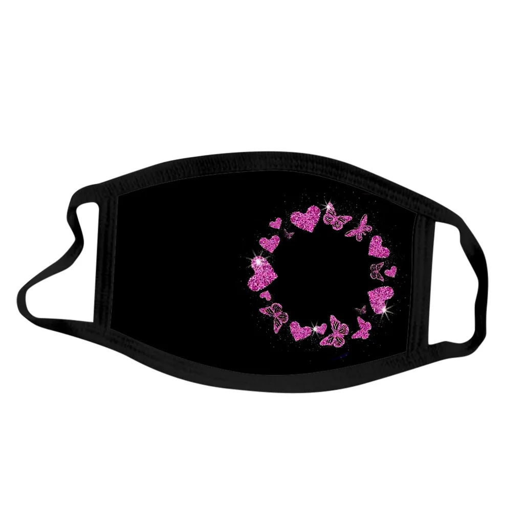 1 шт. модная мужская и женская маска с принтом бабочки моющаяся дышащая для лица