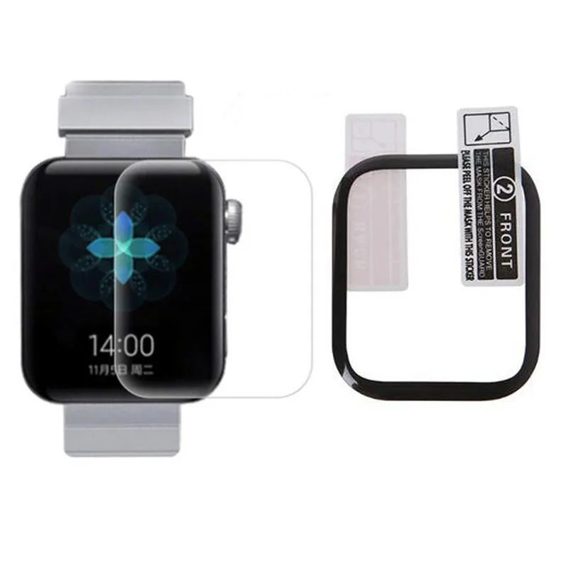 

3D Curved PET Soft Edge Clear Protective Film Cover For Xiaomi Mi Watch Sport Smart Wristwatch Screen Protector Guard (Not Glass